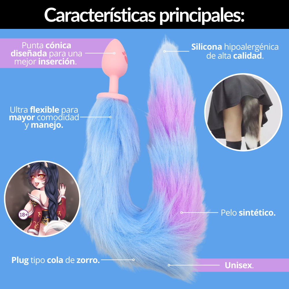 Plug Anal Dilatador Cola de Zorro