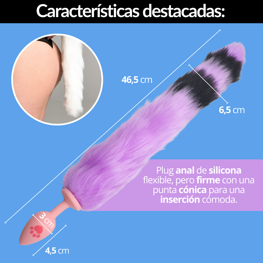 Plug Anal Dilatador Cola de Zorro